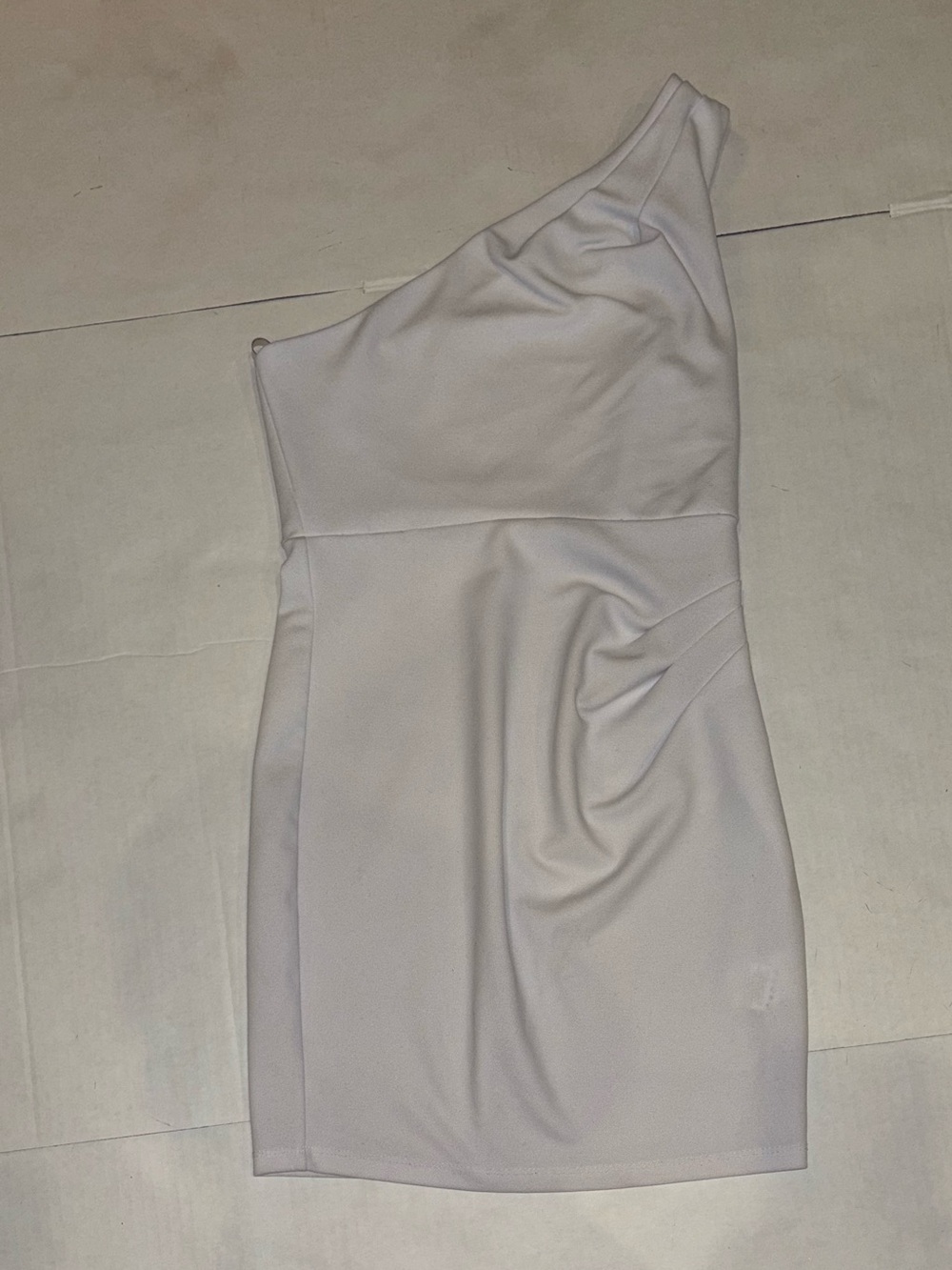 Jump One-Shoulder White Cocktail Bodycon Dress